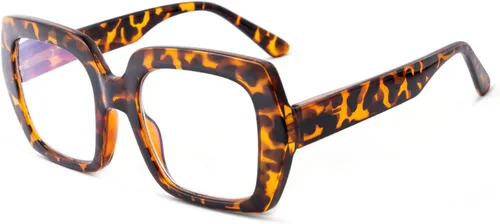 Vista 13 de Paquete de 3 lentes de lectura con bloqueo de luz azul para mujeres y hombres, anteojos de lectura de gran tamaño con bisagra de resorte, lectores