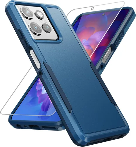 Vista 13 de Funda para Moto G Stylus 5G 2022, con Protector de Pantalla, [Probada contra Caídas de Grado Militar] Funda Protectora de Servicio Pesado Resistente