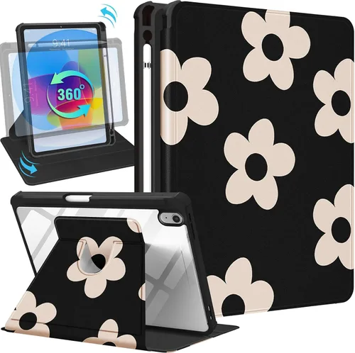 Vista 27 de Uppuppy Funda para iPad A16 – para Funda de iPad 10ª Generación 10.9 Pulgadas Linda Mujeres Niñas Femenina Bonita Kawaii Dibujos Animados Perro