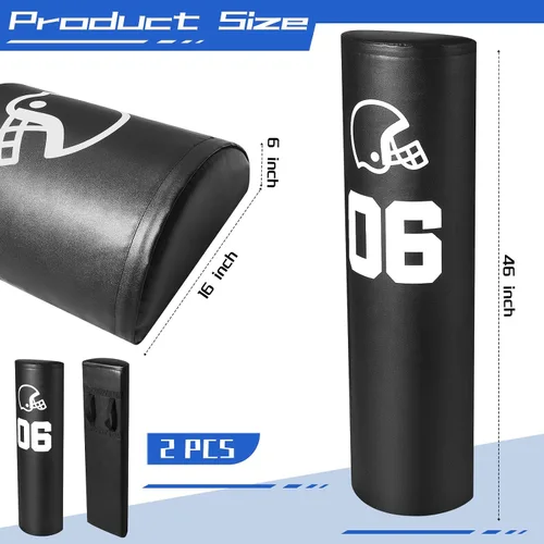 Vista 3 de Leyndo 2/4 Pcs Athletic Agility Dummy Step Over Dummy with Heavy Duty Handles Training Dummy Football Equipment for Footwork Drills Sports Training