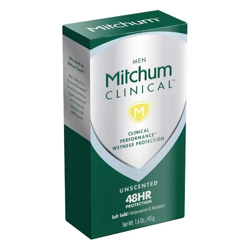 Vista 4 de Mitchum Desodorante antitranspirante sólido suave clínico para hombres, sin perfume, 1.6 onzas