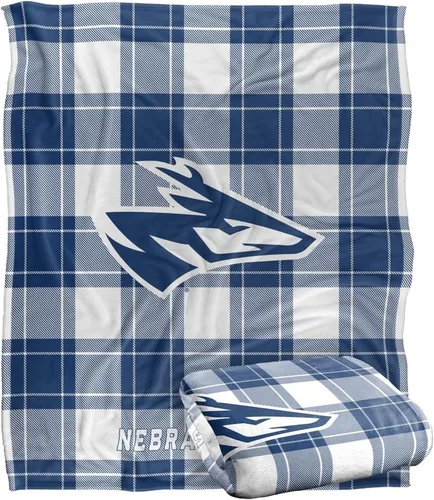 Vista 230 de LOGOVISION St John's University Campus Plaid Spirit Silky Touch Manta súper suave 36 x 58 pulgadas