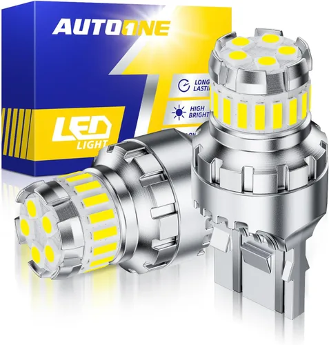 Vista 14 de AUTOONE 1156 bombillas LED para luz de freno, 300% más brillantes BA15S 7506 1003 1141 P21W, bombillas LED de reemplazo de color rojo brillante