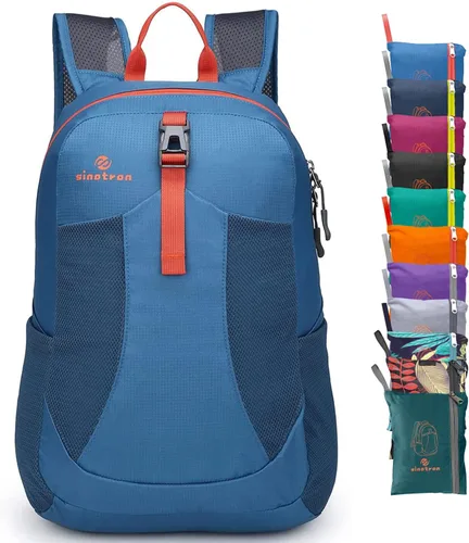 Vista 16 de Sinotron - Mochila de senderismo ligera y plegable de 22 l, mochila pequeña de senderismo, mochila de día para mujeres, hombres, viajes, camping