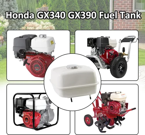 Vista 5 de Depósito de combustible compatible con Honda GX240 GX270 GX340 GX390 11HP 13HP Motor Tanques de combustible OEM de gas Reemplaza