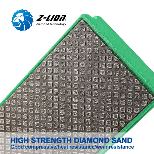 Vista 2 de Z-Lion Almohadilla de pulido de mano de diamante galvanizado Espuma trasera para granito mármol piedra vidrio cerámica (60 #)