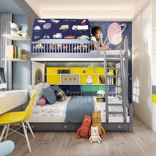 Vista 2 de Tienda de Cama para Niños Camas Individuales - Zoológicos y Coches Tiendas de Juego Maravillosas Niños Niñas Tienda de Juego Interior Ventilada