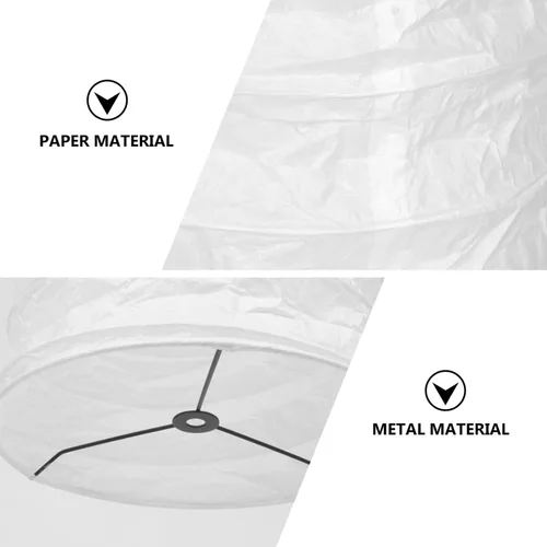 Vista 9 de Uonlytech Lámpara de pie de estilo nórdico, pantalla de papel, cubierta de luz de pie para sala de estar, dormitorio, decoración de hotel, pantalla