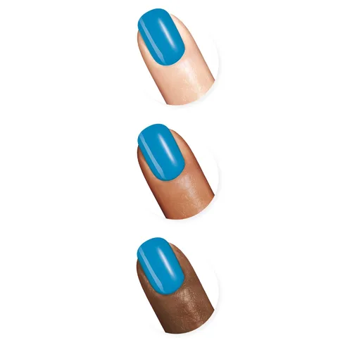 Vista 156 de Sally Hansen Xtreme Wear Esmalte de uñas sin rayas, acabado brillante, duradero, resistente a las astillas, transparente, color de uñas plateado 130