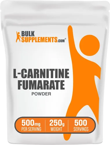 Vista 8 de BulkSupplements. com L-carnitina fumarato en polvo – suplemento de carnitina, nutrición deportiva, L-carnitina 500 mg – Sin gluten, 500 mg por