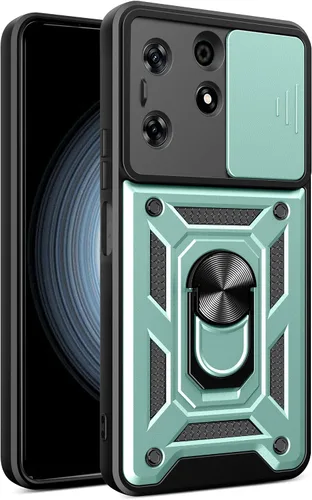 Vista 96 de Compatible con Tecno Camon 18P Bracket Shell, Slide Camera Lens Cover Case Azul