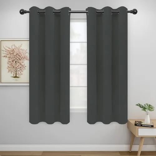 Vista 225 de Easy-Going - Cortinas opacas para dormitorio, aislamiento térmico sólido con ojales, cortinas de ventana para reducción de ruido, cortinas