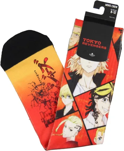 Vista 4 de Bioworld Tokyo Revengers Crew Calcetines para hombres y mujeres manga anime sublimados calcetines 1 par, Varios