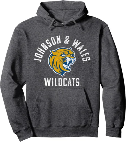 Vista 3 de Johnson and Wales University JWU Wildcats - Sudadera con capucha grande, Negro