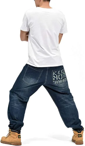 Vista 6 de Arlita pantalones vaqueros holgados para hombre con pierna recta