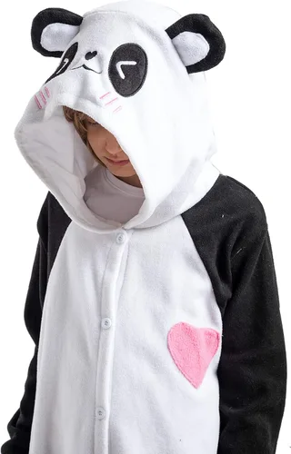 Vista 3 de Spooktacular Creations Pijama unisex para niños disfraz de animal panda de una pieza