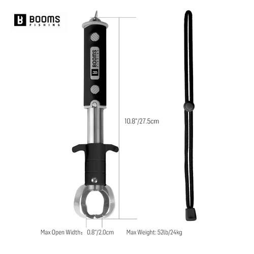 Vista 6 de Booms Fishing G11 Pinza para peces con báscula 2-in-1 Gripper and Scale, One-Hand Use, Rotating Handle, 52 lb Weight Reference, for Saltwater and