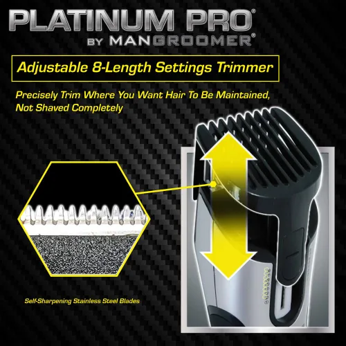 Vista 5 de MANGROOMER Oferta de paquete de peluquería corporal de $20 - Ultimate PRO Back Shaver, obtén una peluquera corporal Platinum PRO por solo $20 extra