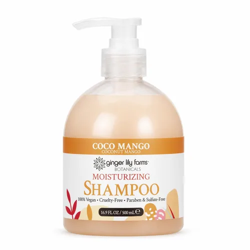 Vista 12 de Ginger Lily Farms Botanicals Champú hidratante para todo tipo de cabello, 100% vegano y libre de crueldad, aroma a pera de manzana, repuesto de 1