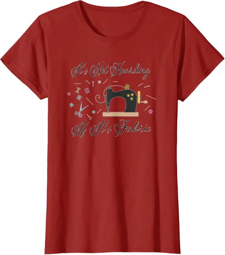 Vista 79 de It's Not Hoarding If Its - Camiseta de costura para acolchado, Blanco, S