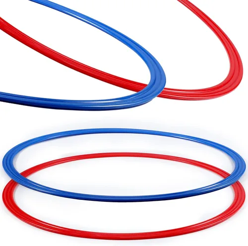 Vista 3 de Libima - Juego de 12 aros de ejercicio de 15.8 pulgadas para carrera de obstáculos, aro grande