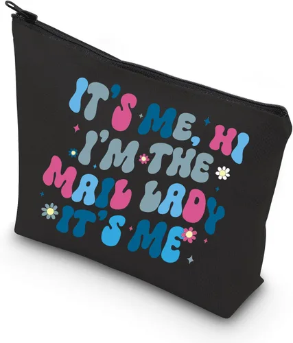 Vista 7 de WCGXKO Mail Lady Regalo de agradecimiento Regalo de Mailwoman Regalo It's Me Hi I'm The Mail Lady Bolsa de maquillaje Bolsa de maquillaje, CORREO