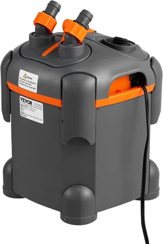Vista 9 de VEVOR Filtro de Acuario 172GPH, Filtro de Cápsula 20-35 Galones, Filtro Interno de Acuario Ultra-Silencioso con Protección UV, Filtro de Potencia