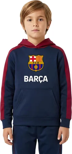 Vista 9 de Icon Sports Officially Licensed FC Barcelona Pullover Hoodie - Unisex Kids Amarillo