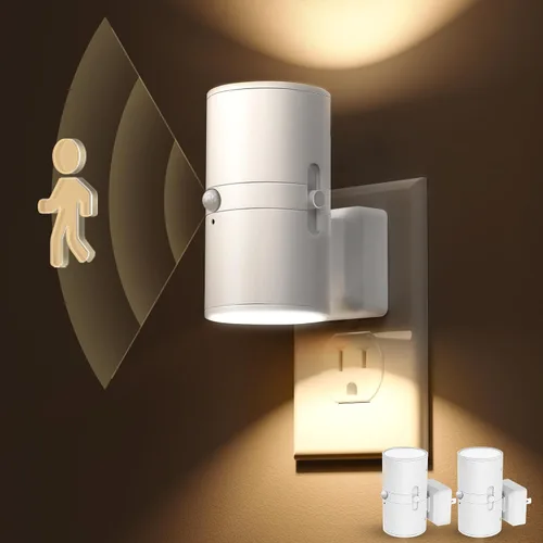 Vista 12 de L LOHAS LED Shell Night Light, Night Lights Plug into Wall Dimmable Nightlights Plug in with Light Sensor, 0-100LM, 3000K Soft White, LED