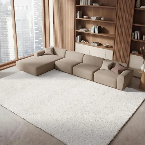 Vista 80 de SAFAVIEH Colección August Shag - Alfombra de área de 6 x 9 pies, color lila, diseño sólido, no desprende pelusa y de fácil cuidado, grosor de 1.2