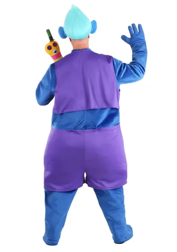 Vista 2 de Disfraz Biggie para Adultos Talla Plus de Trolls Multicolor