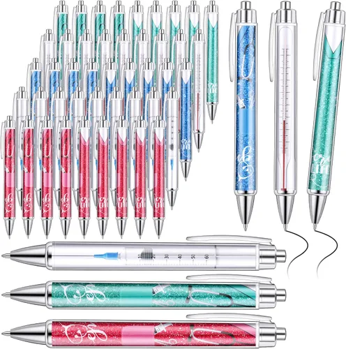 Vista 12 de Jetec Juego de 10 Bolígrafos de Enfermera a Granel Regalo de Navidad CNA Tinta de Apreciación Bolígrafos Divertidos Conjunto Médico Mensaje