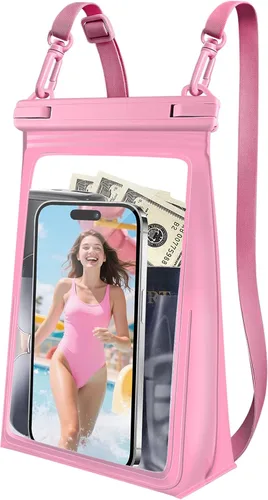 Vista 13 de Funda impermeable grande para teléfono, funda impermeable universal para iPhone 14 Plus 13 Pro Max 12 11 Samsung S23 S22 hasta 7.2 pulgadas, IPX8 a