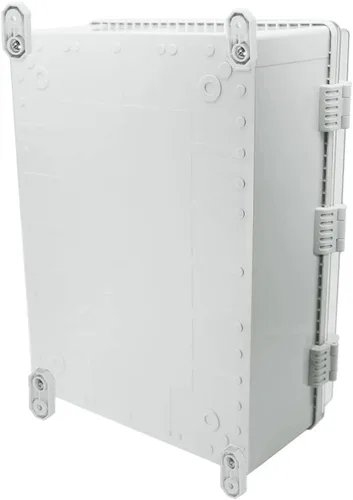 Vista 3 de Caja de conexiones eléctricas impermeable IP67 – 15.75 x 19.68 x 7.87 pulgadas ABS resistente a la intemperie para exteriores, cubierta transparente
