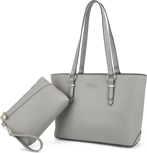Vista 31 de YZAOLL Bolsos para mujer de cuero sintético, medianos y grandes, bolso de hombro, cartera, juego de bolso de mano y billetera