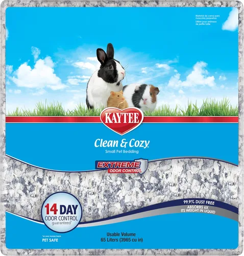 Vista 12 de Kaytee Ropa de cama limpia y acogedora con control de olores extremo para mascotas pequeñas, 24.6 litros