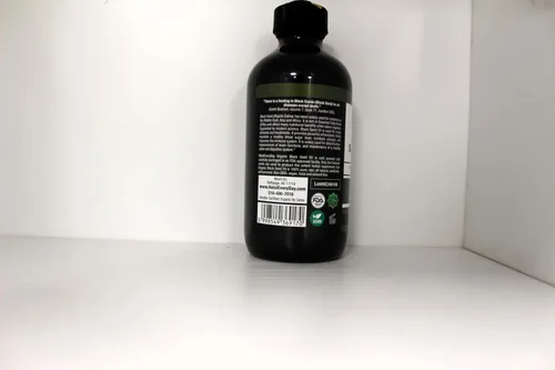 Vista 3 de Aceite orgánico de semilla negra – Botella de vidrio prensado en frío certificado por USDA, más de 1.5% timoquinona, 3 veces más de fuerza de comino