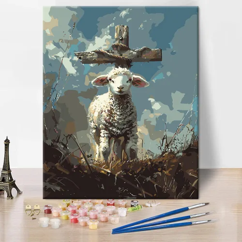 Vista 12 de Kit de pintura por números de playa con rocas para adultos, Moonbend DIY Kit de pintura al óleo, lienzo nocturno, pigmento acrílico, pintura