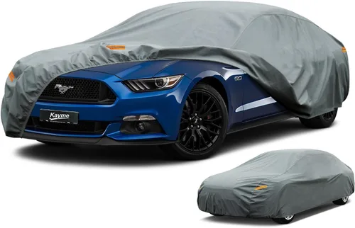 Vista 12 de Kayme Funda de Coche de Servicio Pesado Impermeable para Todo Tipo de Clima, Ajuste Personalizado para Tesla Model S, Cubierta Exterior Completa