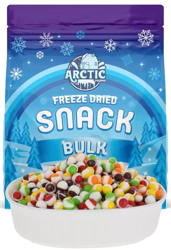 Vista 13 de Arctic Farms Caramelos liofilizados Frittles a granel en bolsas y en caja (sabores triturados) (3 libras)