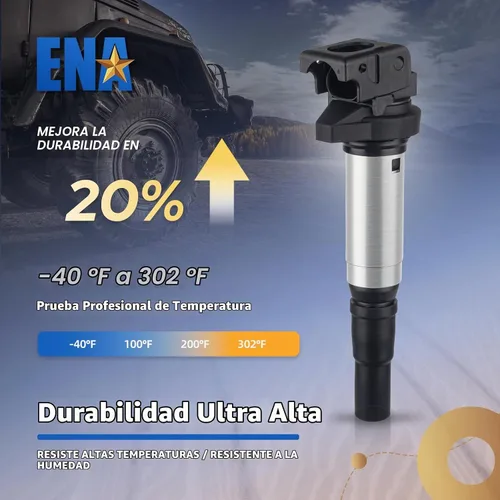 Vista 3 de Juego de 4 bobinas de encendido UF598 1.6L L4 compatibles con Mini Cooper 2007-2013, Cooper Countryman 2011-2016, Cooper Paceman 2013 2014 2015 2016