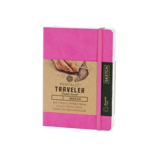 Vista 36 de Cuaderno de bocetos Travelers Dot Grid Pentalic Art, libre de ácidos