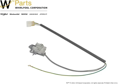 Vista 2 de Whirlpool 3949247V Conjunto de interruptor de tapa, 1, gris
