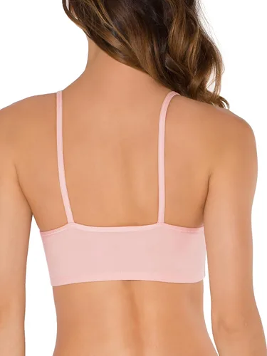 Vista 3 de Fruit of the Loom Women's Spaghetti Strap Cotton Pullover Sports Bra Value Pack
