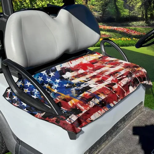 Vista 24 de Accesorios para carrito de golf, fundas de asiento para EZGO, ajuste universal, mantas de toalla de asiento para carrito de golf, fácil de instalar