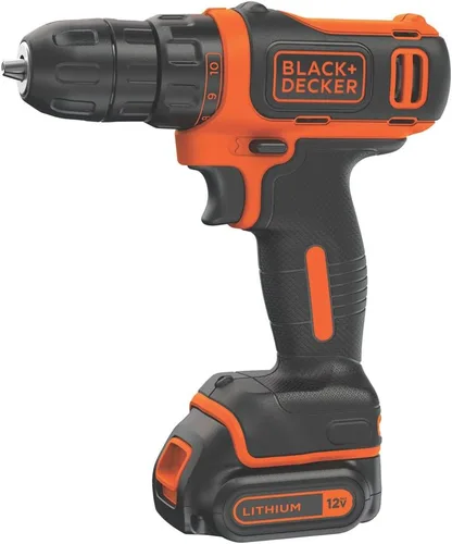 Vista 2 de BLACK+DECKER Taladro/destornillador inalámbrico de 12 V, batería y cargador incluidos (BDCDD12C) (paquete de 2)