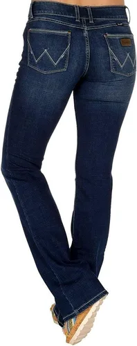 Vista 7 de Wrangler Jeans para mujer Cash de tiro medio con dobladillo ventilado Ultimate Riding espíritu americano