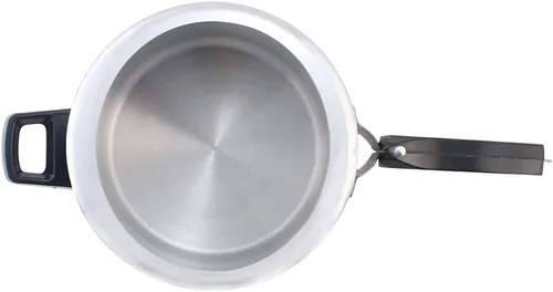 Vista 3 de Wonderchef Ultima - Olla a presión de aluminio con tapa interior, 2 cuartos de galón, color plateado