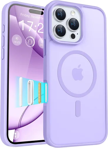 Vista 21 de Funda para teléfono Google Pixel 9 Pro XL, Compatible con Magnético, Protección contra Caídas de Grado Militar Translúcida Mate Resistente a Golpes