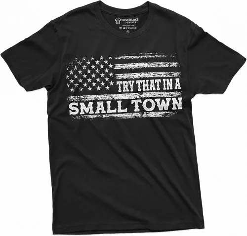 Vista 2 de Camiseta patriótica de Estados Unidos con la bandera de Estados Unidos con la bandera de Estados Unidos para hombre